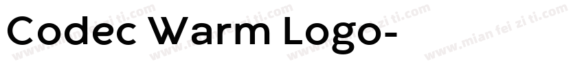 Codec Warm Logo字体转换